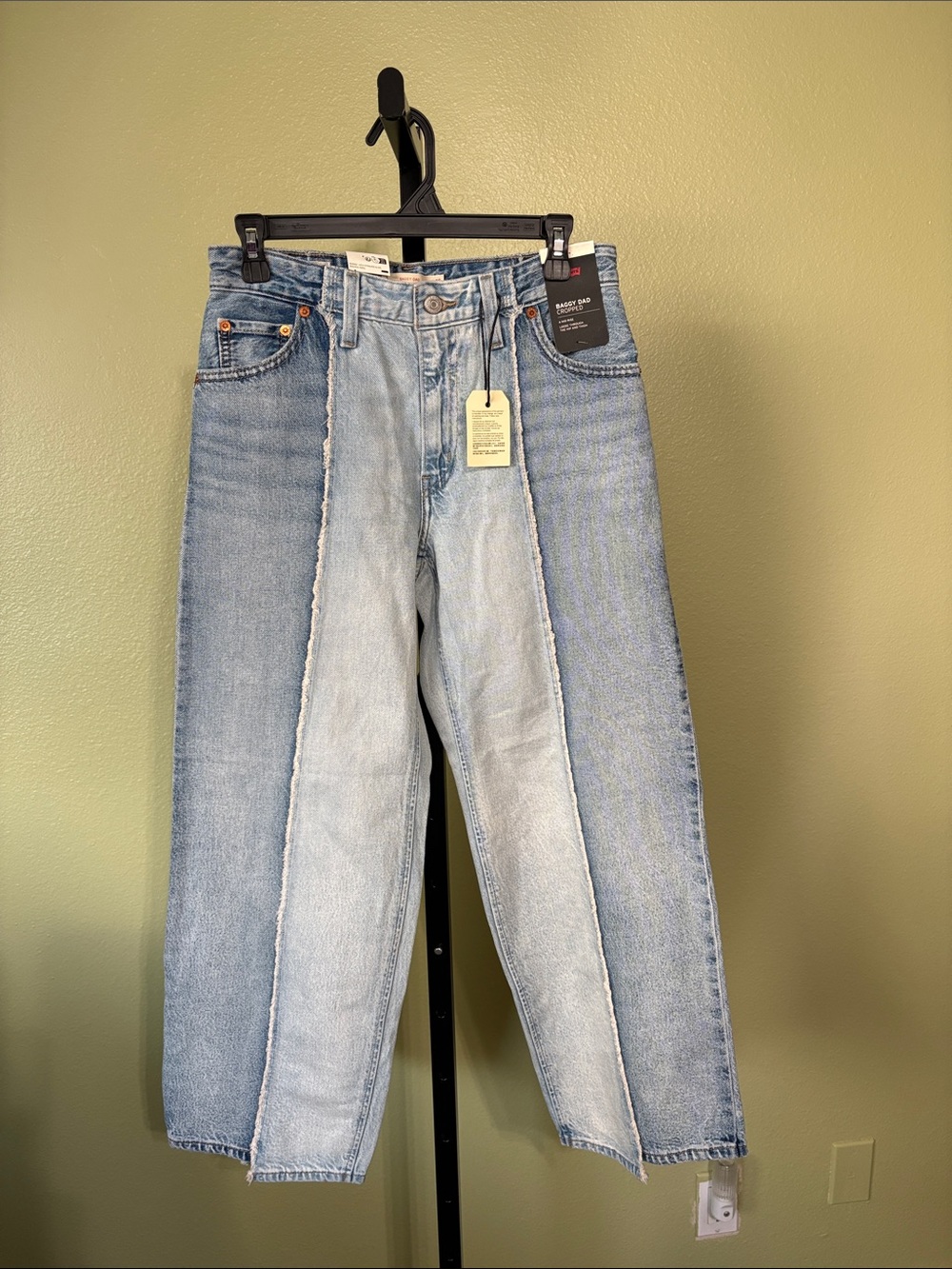 Levi's Baggy Dad Two-Tone Panel Jeans Size 26X28
